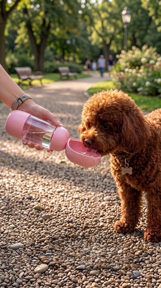 Portable Dog Water & Treat Bottle