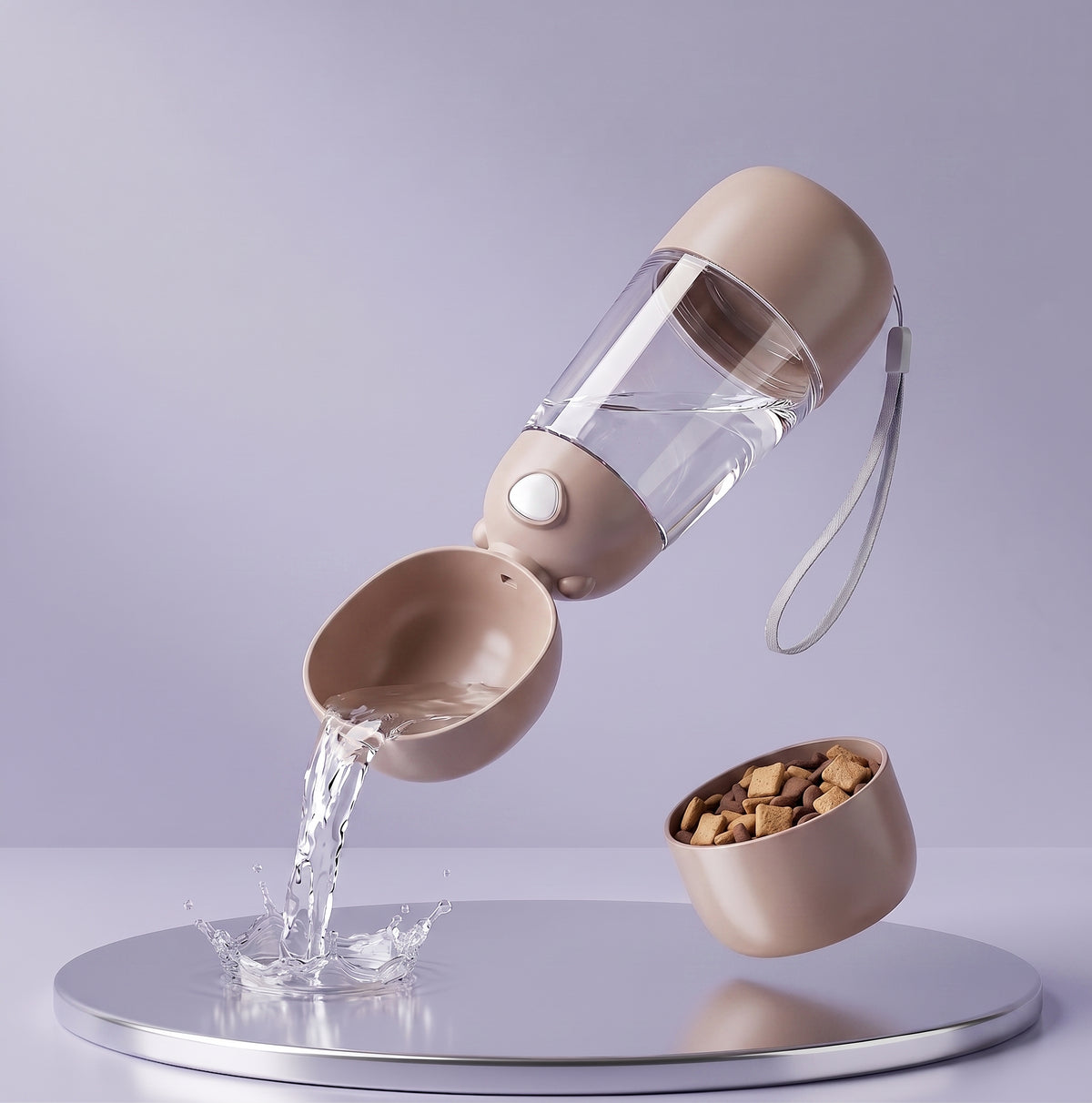 Portable Dog Water & Treat Bottle